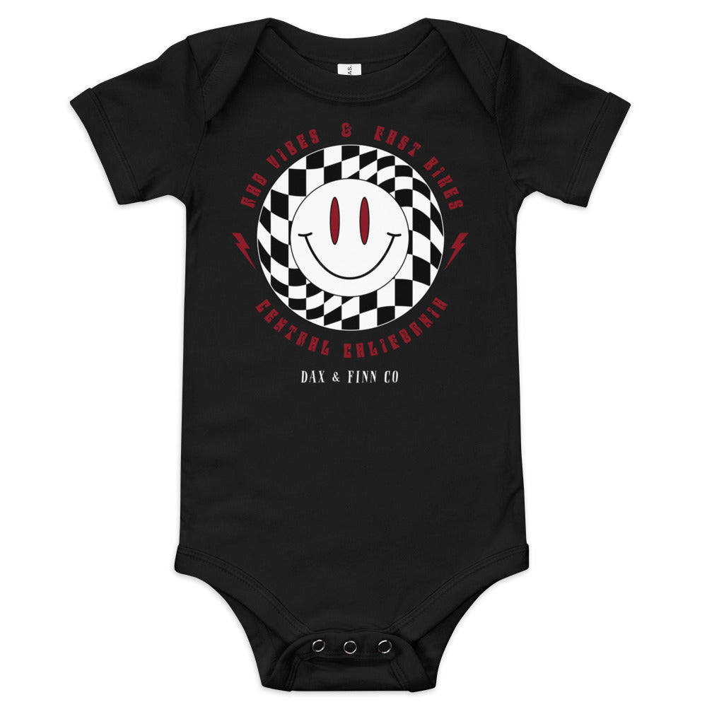 Baby Rad Vibes Red Onesie