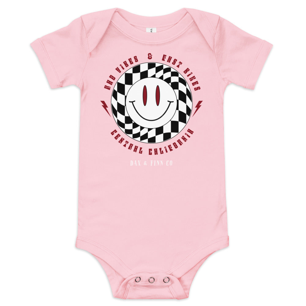 Baby Rad Vibes Red Onesie