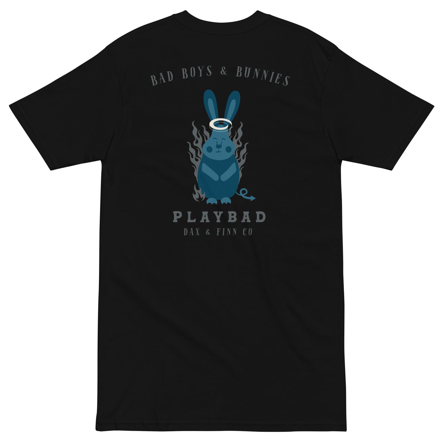 Bad Boys & Bunnies Premium Tee (Back of Tee)