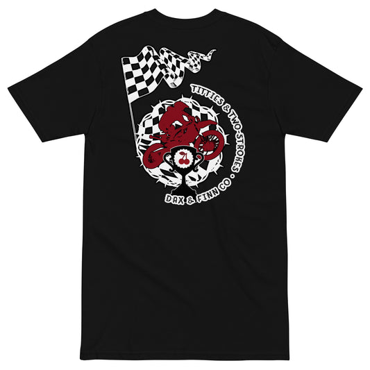 Titties & Two Strokes Premium Tee (Back of Tee)