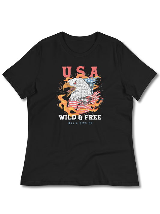 USA Wild & Free Women’s Tee