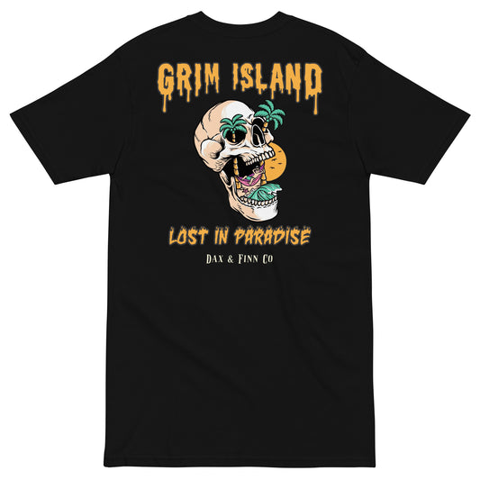 Grim Island: Skull Island Premium Tee (Back of Tee)